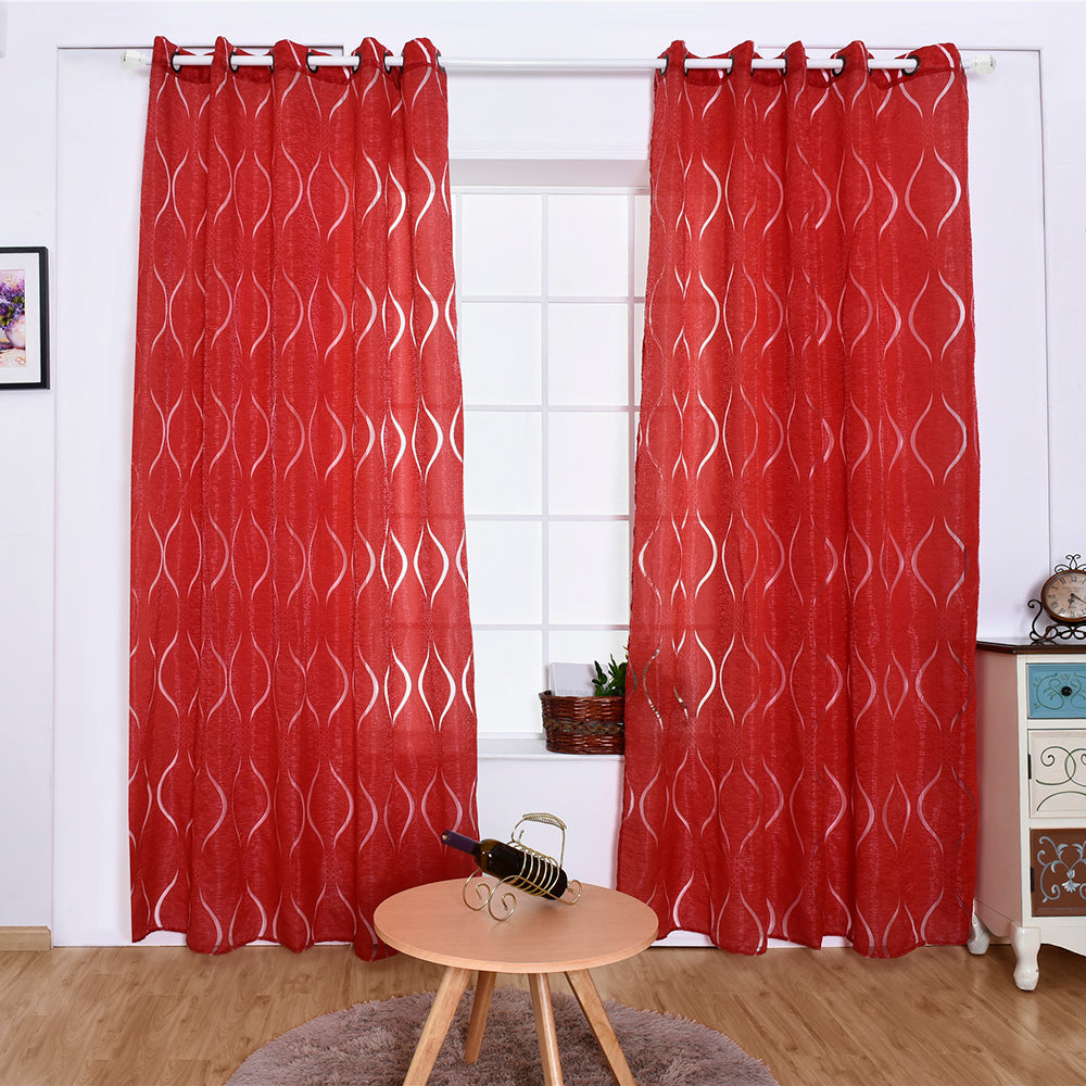 Bubble Breeze Curtains - Modern Voile for Elegant and Transparent Window Decor