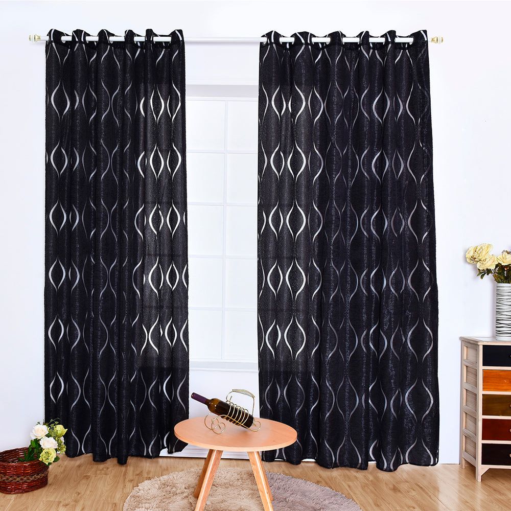 Bubble Breeze Curtains - Modern Voile for Elegant and Transparent Window Decor