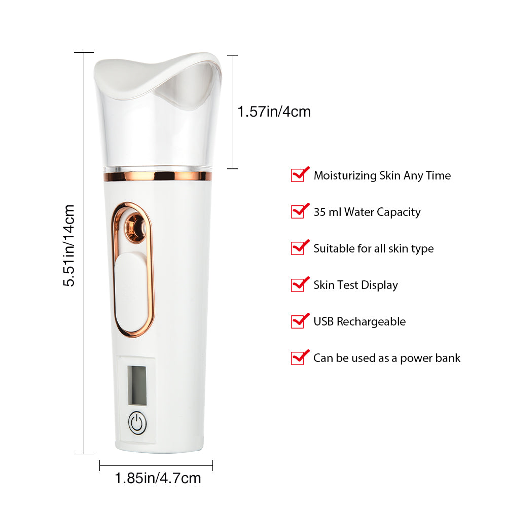Vaporizador Facial | Dispositivo Portátil de Niebla Hidratante para Cuidado de la Piel