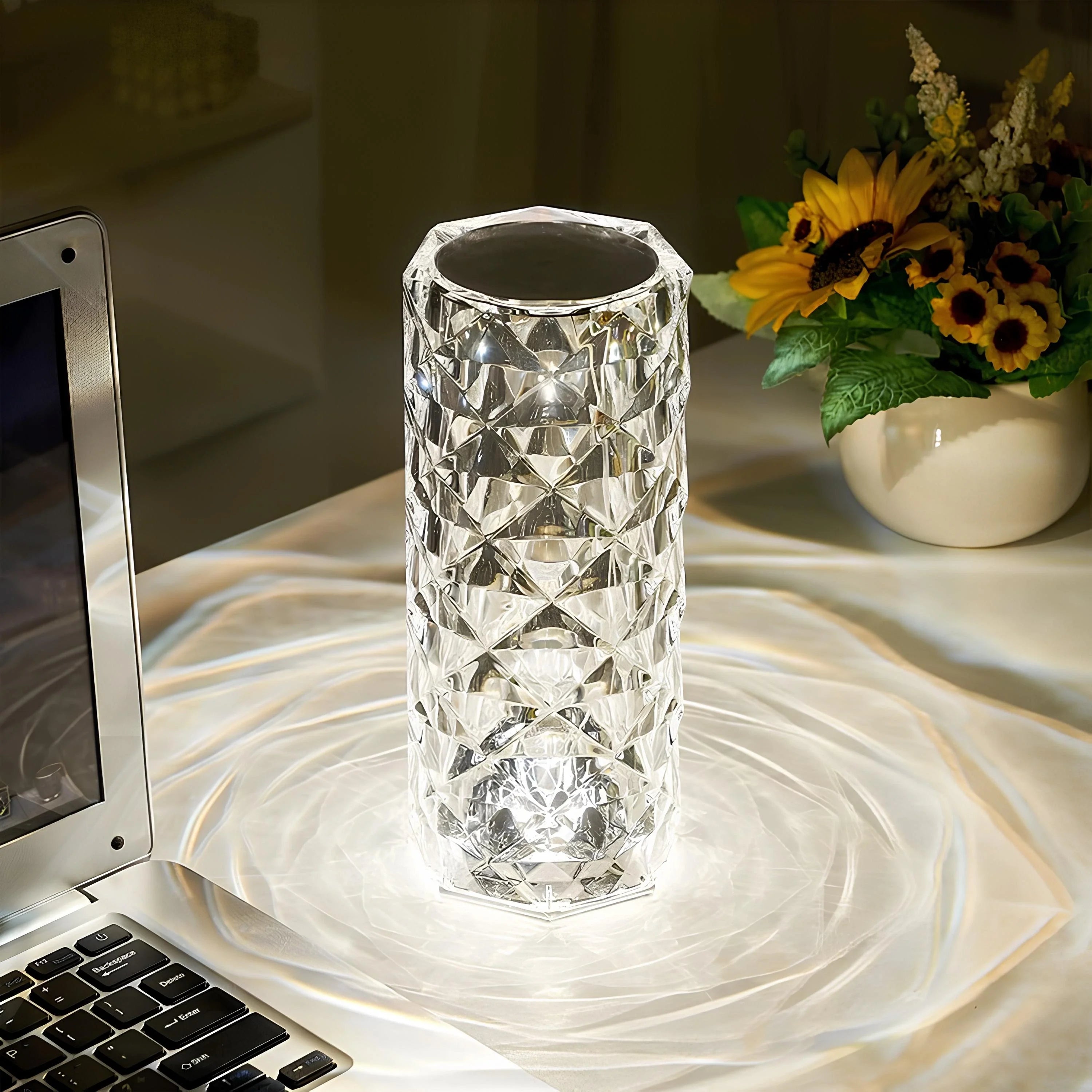 Bordlampe akryl touch-kontrol lys