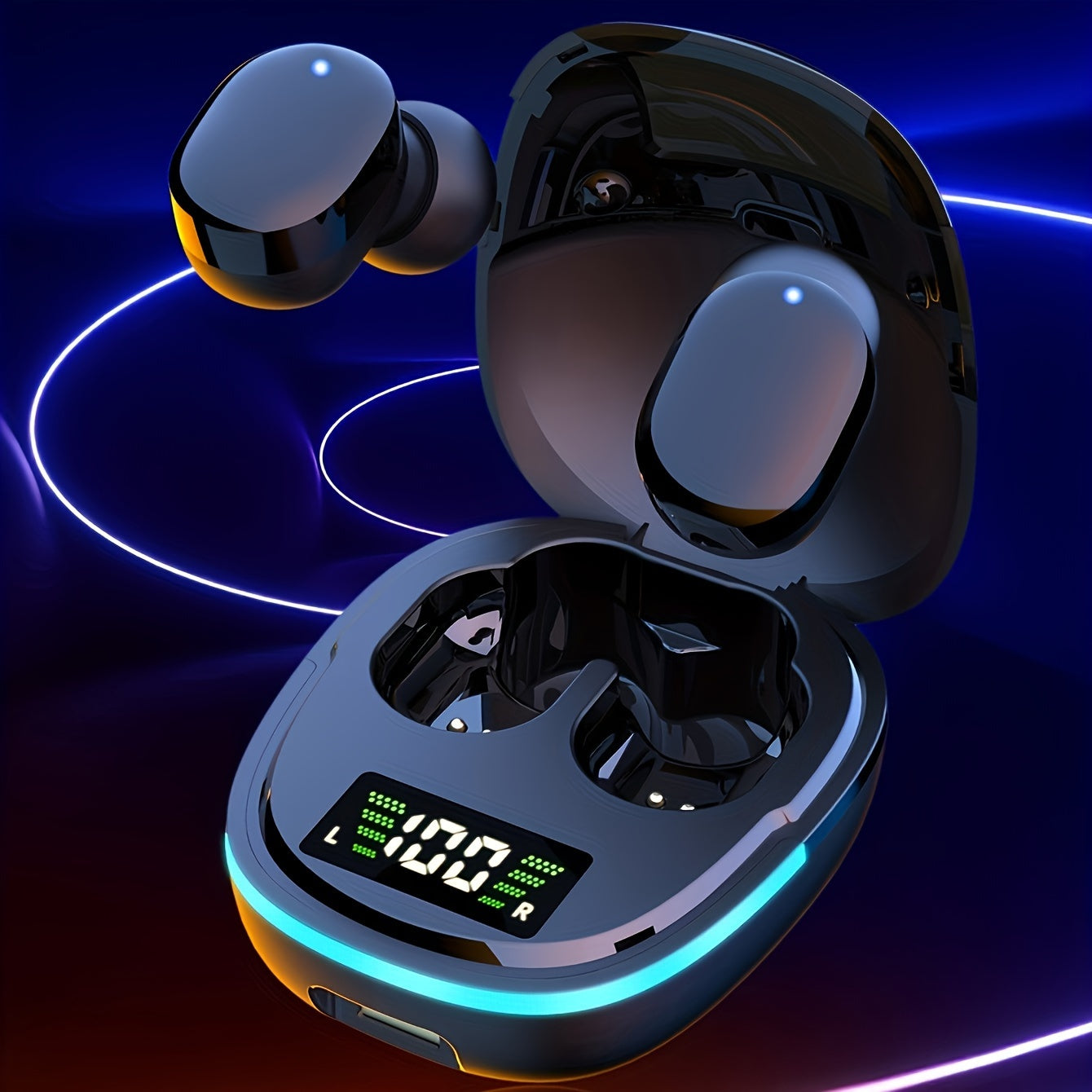 LEDディスプレイ付きゲーミングデザインヘッドホン