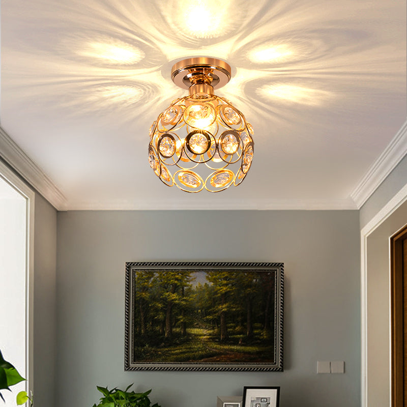 CrystalGlow - Luxurious Ceiling Lamp for Hallways