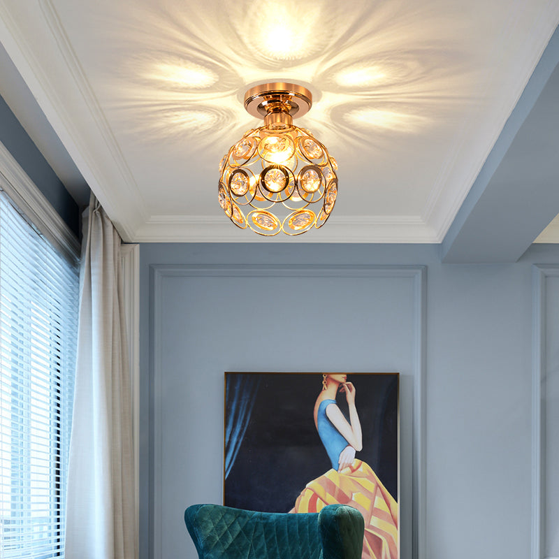 CrystalGlow - Luxurious Ceiling Lamp for Hallways