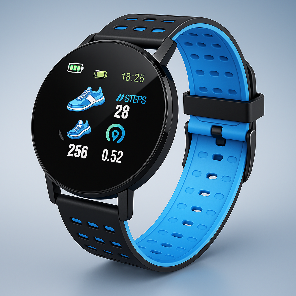 Smartwatch med vandtæt fitness-tracking
