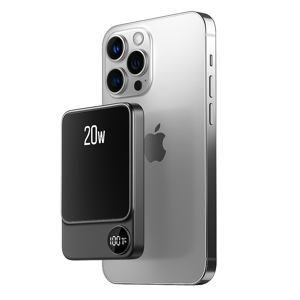 Power Bank tenká bezdrátová magnetická nabíječka