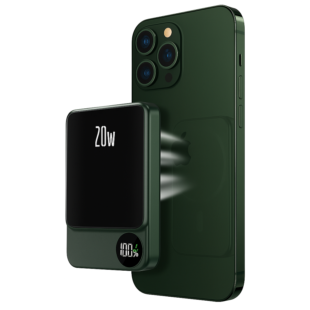 Power Bank tenká bezdrátová magnetická nabíječka