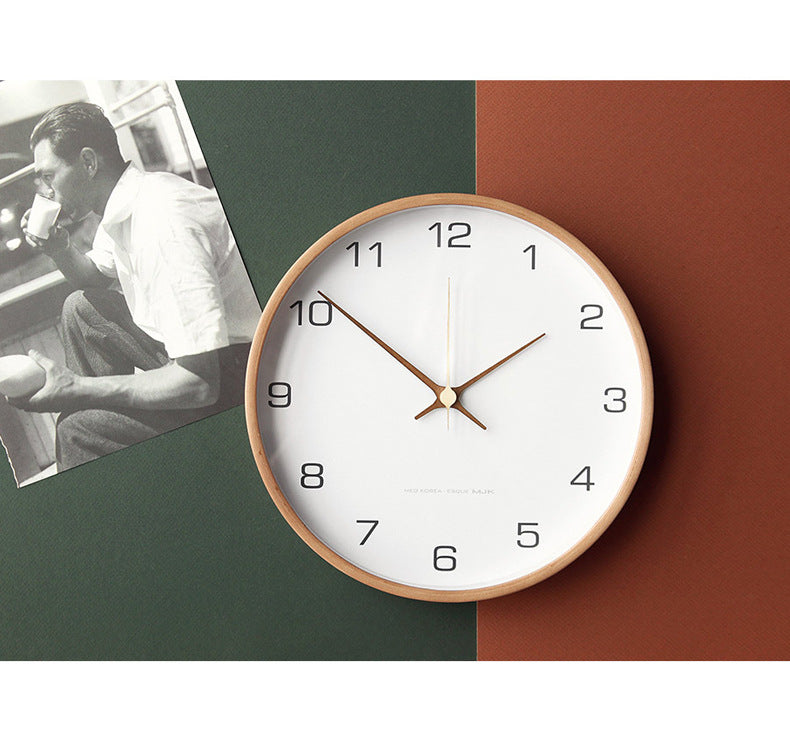 TimberTone - Analog Wooden Wall Clock for Home