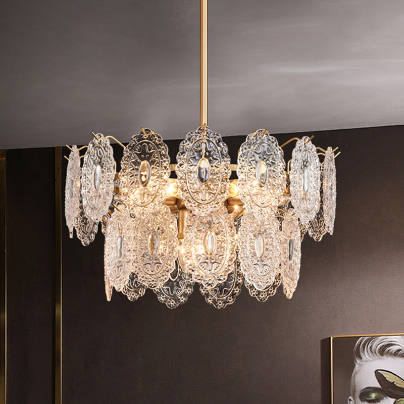 Luminous Aura Crystal Chandelier with 5/7 Arms – Exquisite Luxury Lighting for Living Room and Dining Room