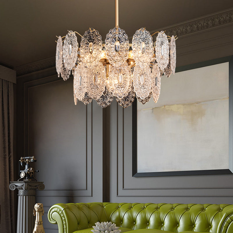 Luminous Aura Crystal Chandelier with 5/7 Arms – Exquisite Luxury Lighting for Living Room and Dining Room