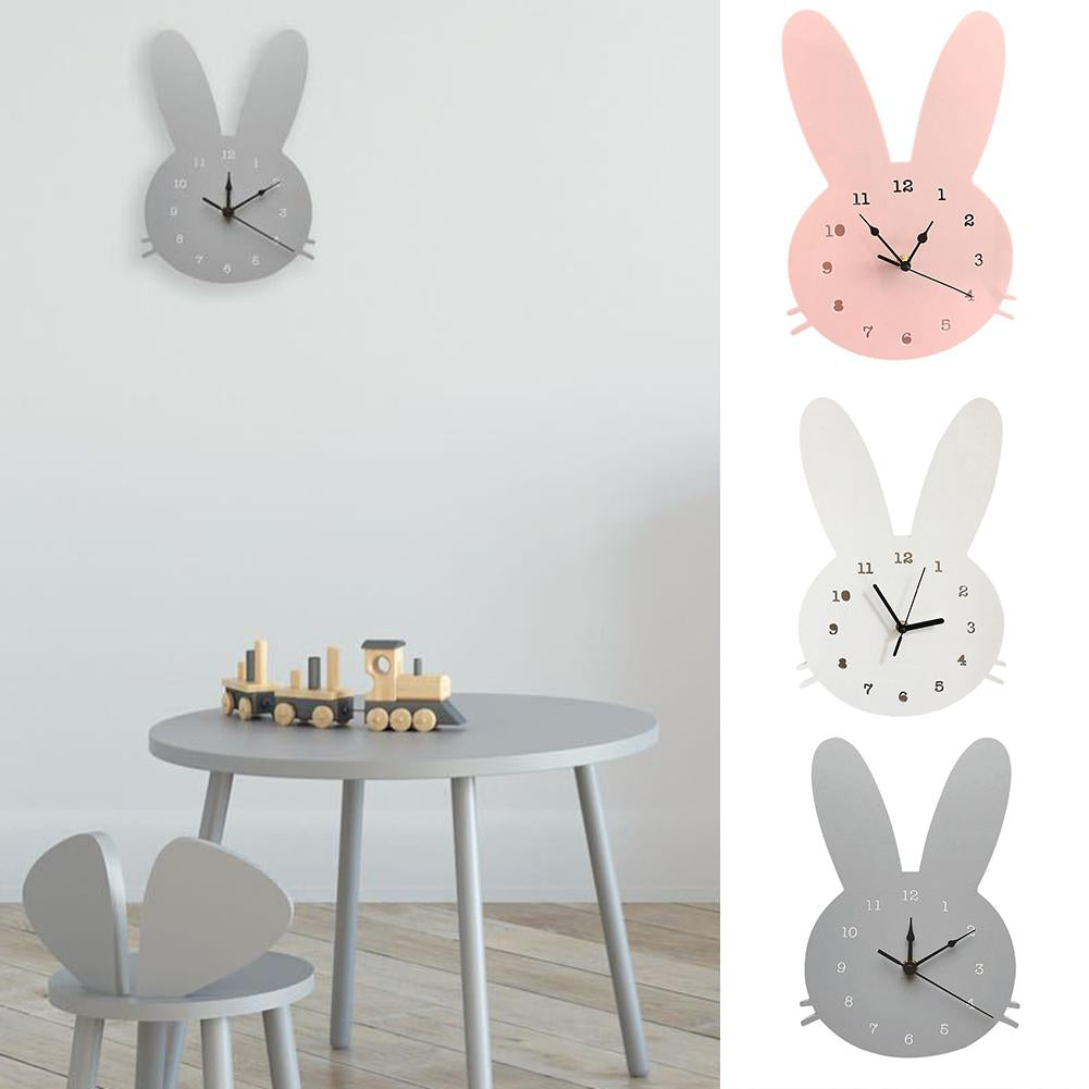 BunnyGlow - Adorable Kids' Wall Clock