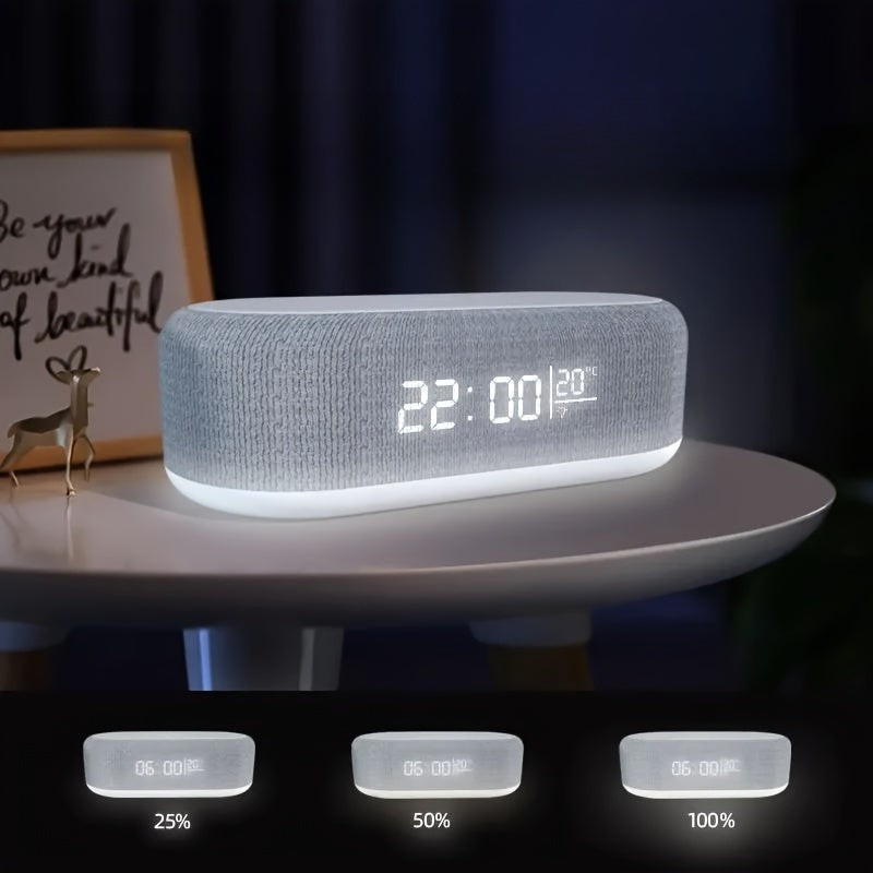 DigiGlow - Alarm Clock with Wireless Charger and Night Light