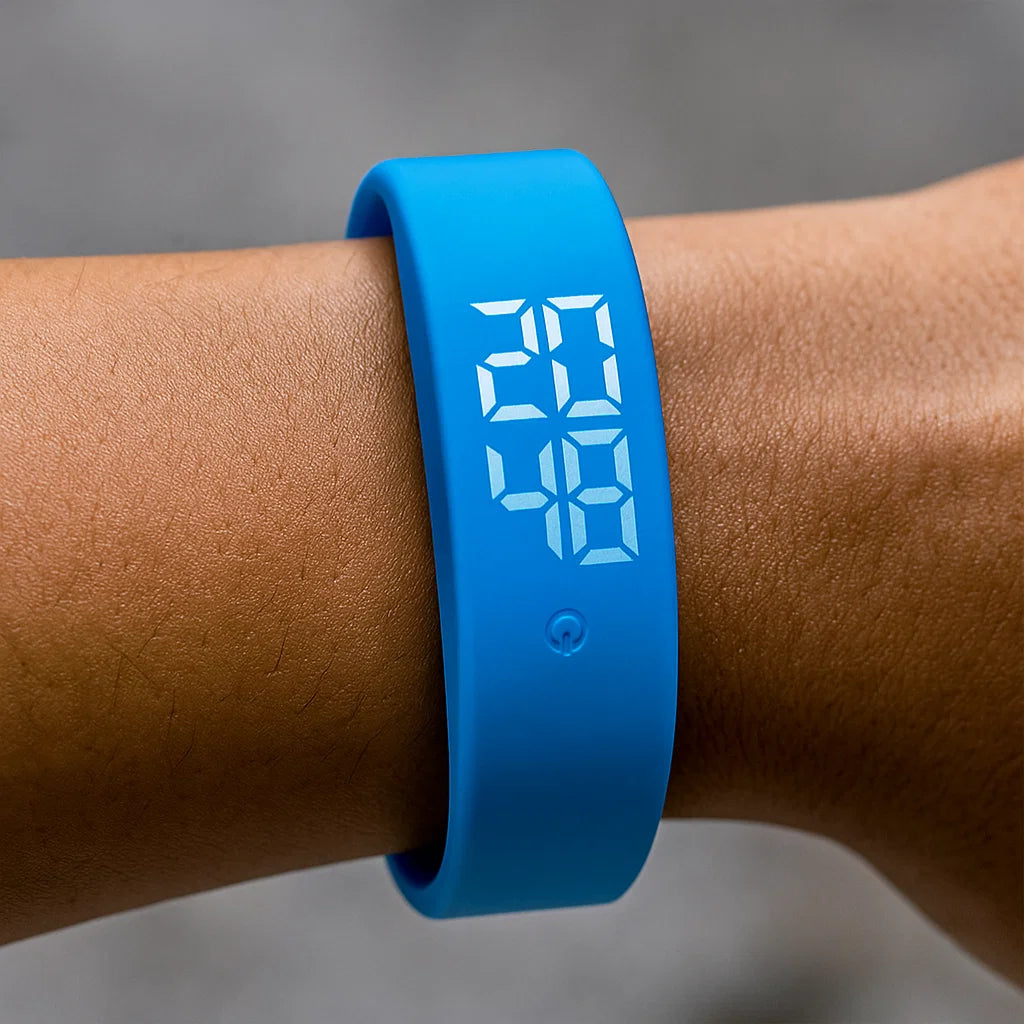 Orologio sportivo digitale impermeabile con fitness tracker
