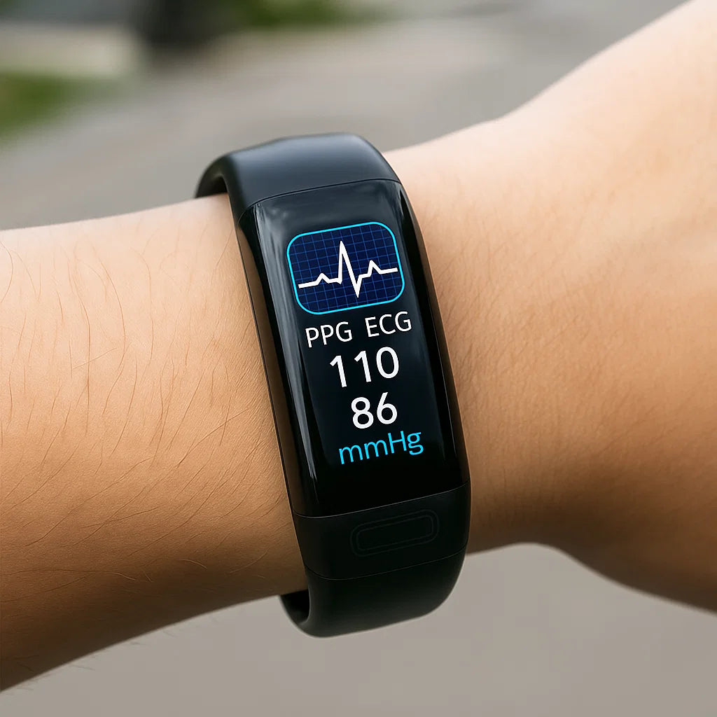 Smartwatch med EKG og blodtryksmåler