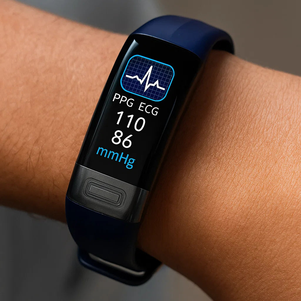 Smartwatch med EKG og blodtryksmåler