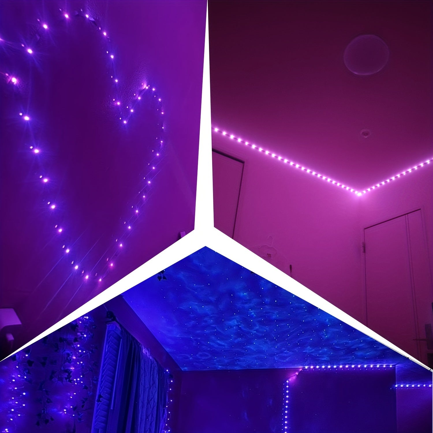 LED Strip Lys Fjernbetjening Farveskiftende