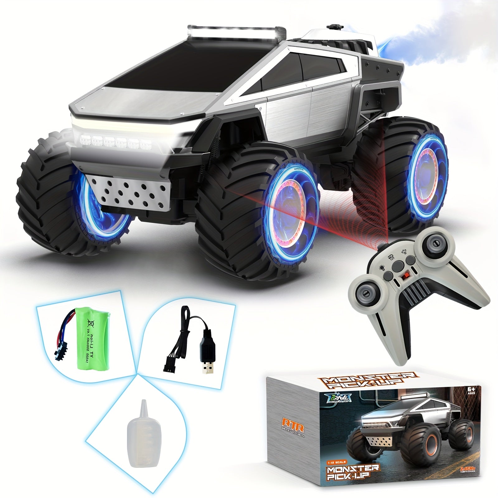 Fjernbetjent terrængående monstertruck
