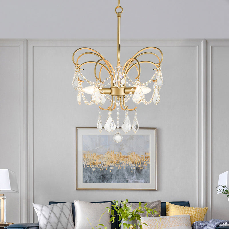 Luminous Elegance Chandelier – Stunning Butterfly Crystal Pendant Light for Your Living Room Decor