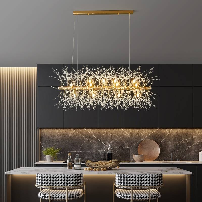 CrystalGlow - LED Pendant and Ceiling Lights with Elegant Branch Design