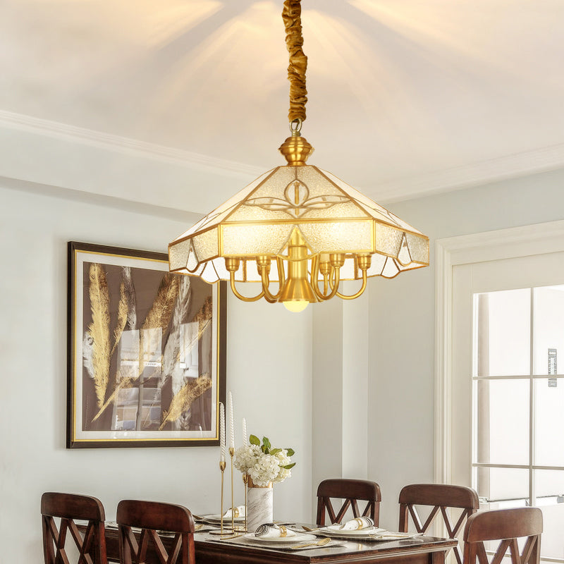 Luminous Geometry: Elegant Metal Chandelier – Luxurious Lighting for Your Living or Dining Room