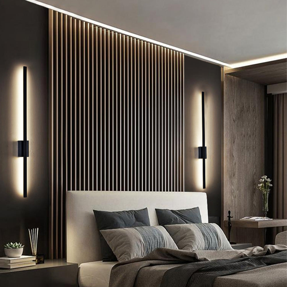 Wandlampe Modern Schwarz LED Innenleuchte