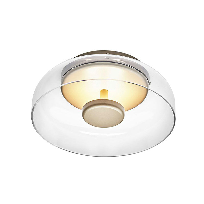 AuroraGlow - Modern LED Ceiling Light with Glass Design