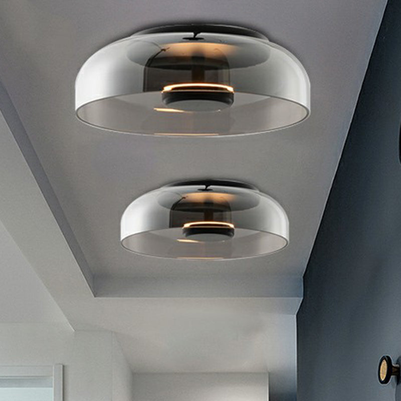 AuroraGlow - Modern LED Ceiling Light with Glass Design