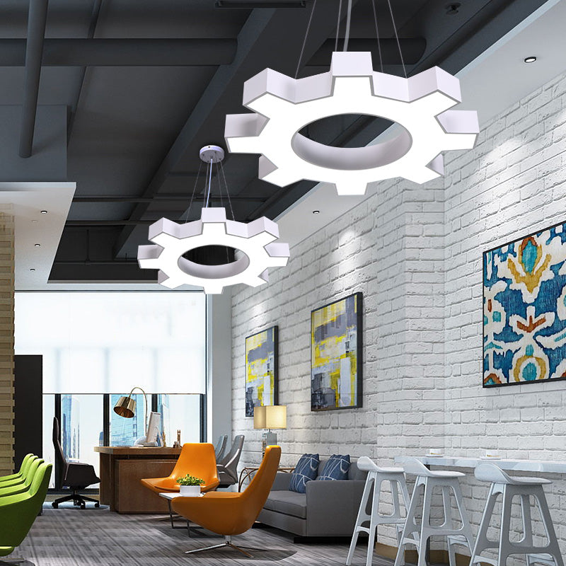 GearGlow - Industrial Gear LED Pendant Light for Modern Spaces