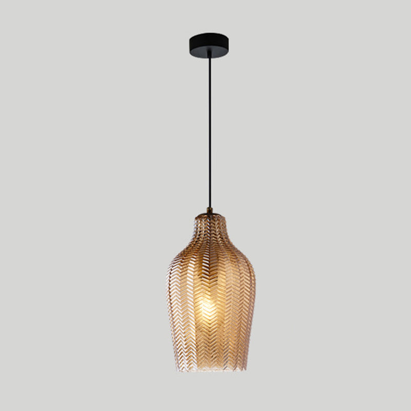 WaveAura - Modern Glass Pendant Light with Wavy Shade