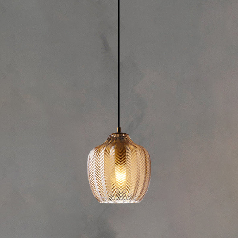 WaveAura - Modern Glass Pendant Light with Wavy Shade