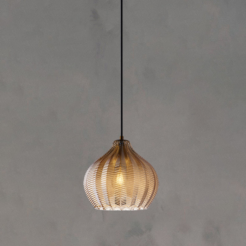 WaveAura - Modern Glass Pendant Light with Wavy Shade