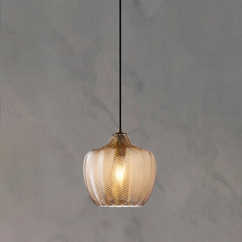 WaveAura - Modern Glass Pendant Light with Wavy Shade