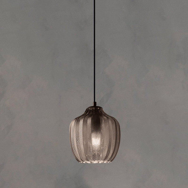 WaveAura - Modern Glass Pendant Light with Wavy Shade