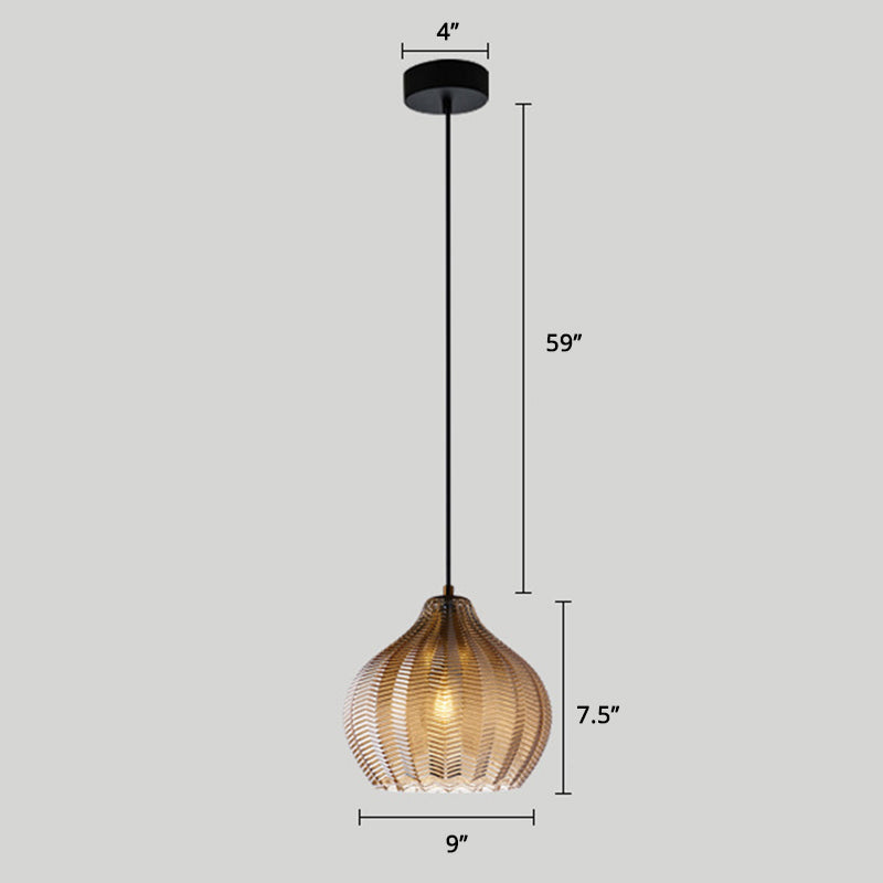 WaveAura - Modern Glass Pendant Light with Wavy Shade