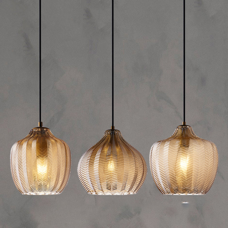 WaveAura - Modern Glass Pendant Light with Wavy Shade