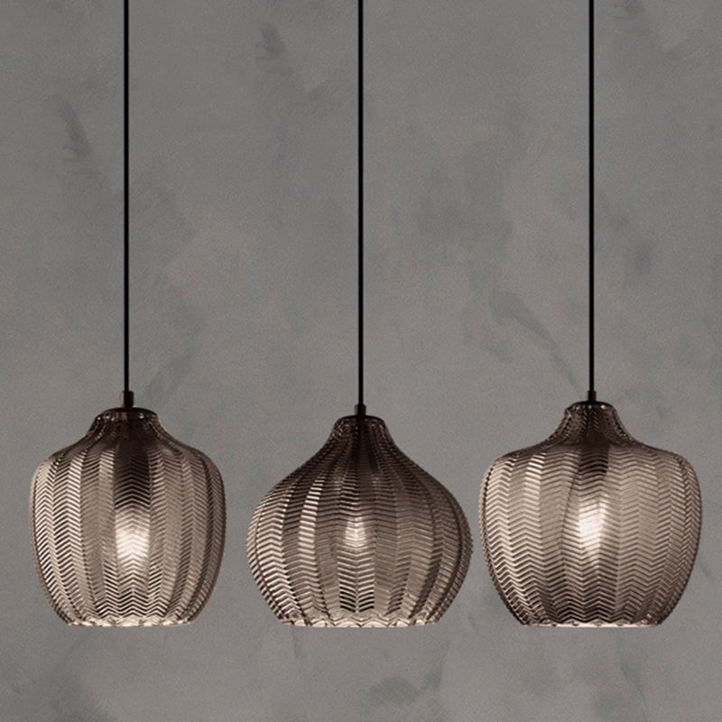 WaveAura - Modern Glass Pendant Light with Wavy Shade