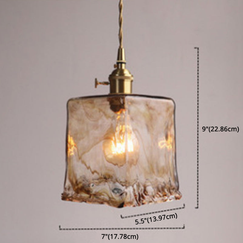 CrystalGlow - Ceiling Lamp with Black Frame and Crystal Prisms