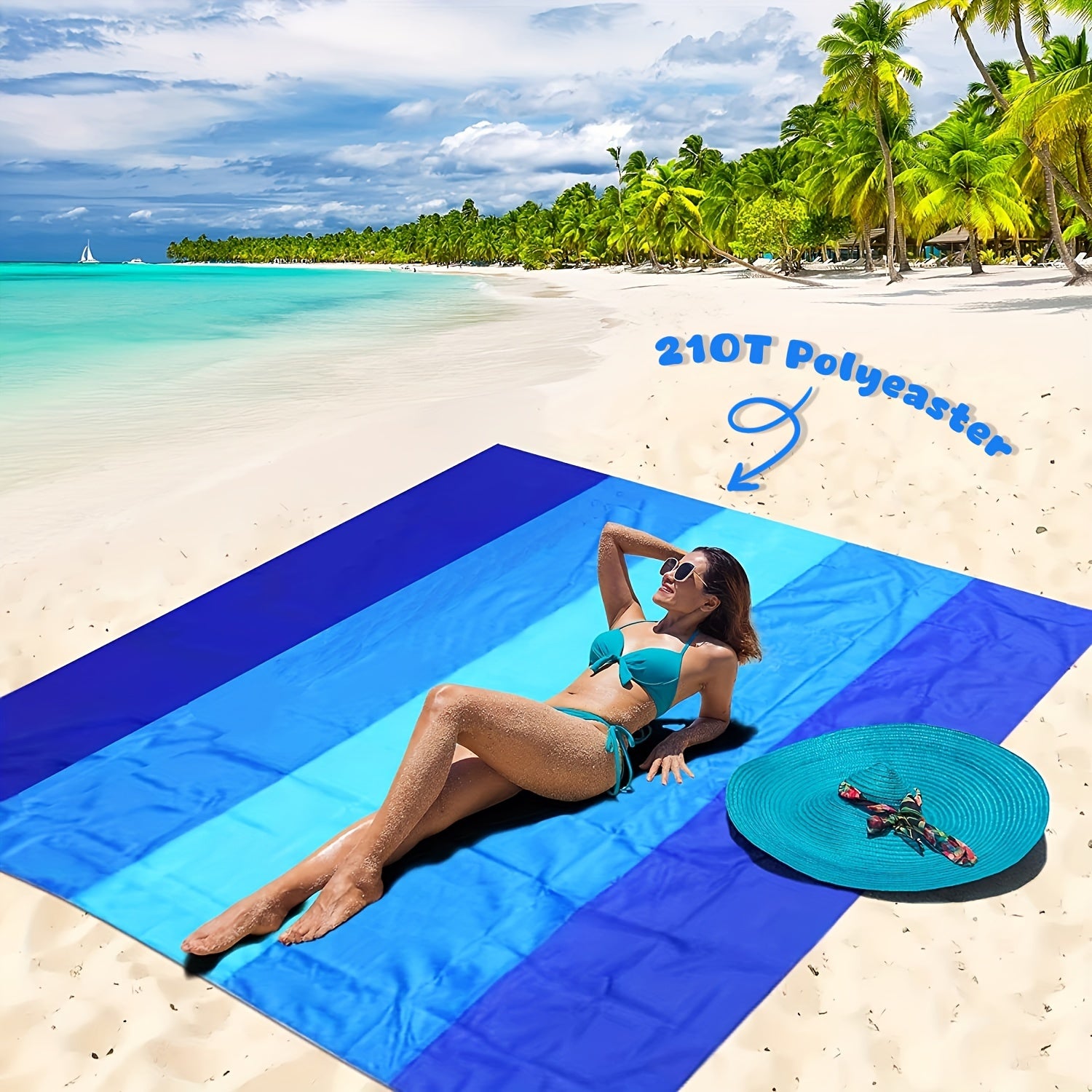 Couverture de plage imperméable | Tapis extérieur anti-sable pour camping