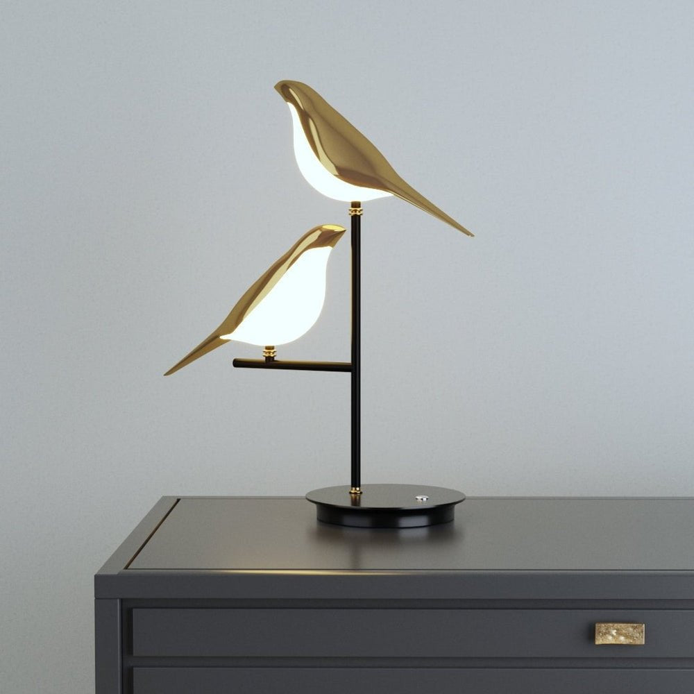 LED bordlampe fugl moderne skulptur