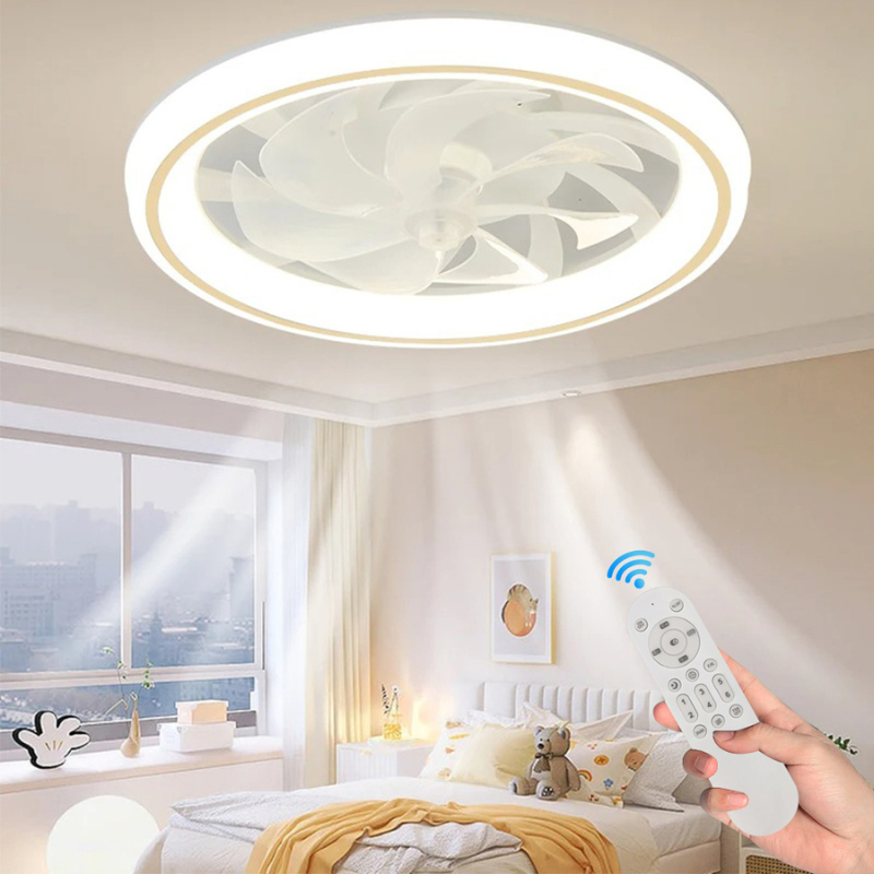 BreezeLight - Smart Ceiling Fan with Lights and Remote Control for Silent Comfort