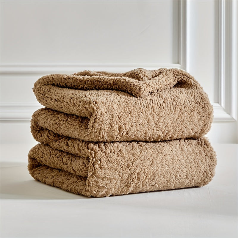 CozyCloud - Ultra-Soft Sherpa Fleece Blanket, Reversible & Machine Washable