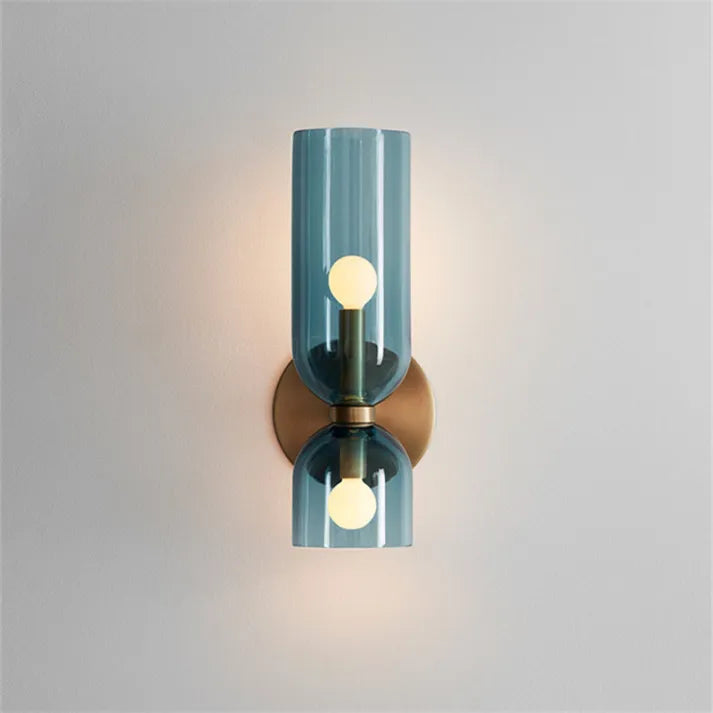 Luminous Duo – Stylish and Elegant Double-Headed Glass Wall Light to Enhance Your Home Decor