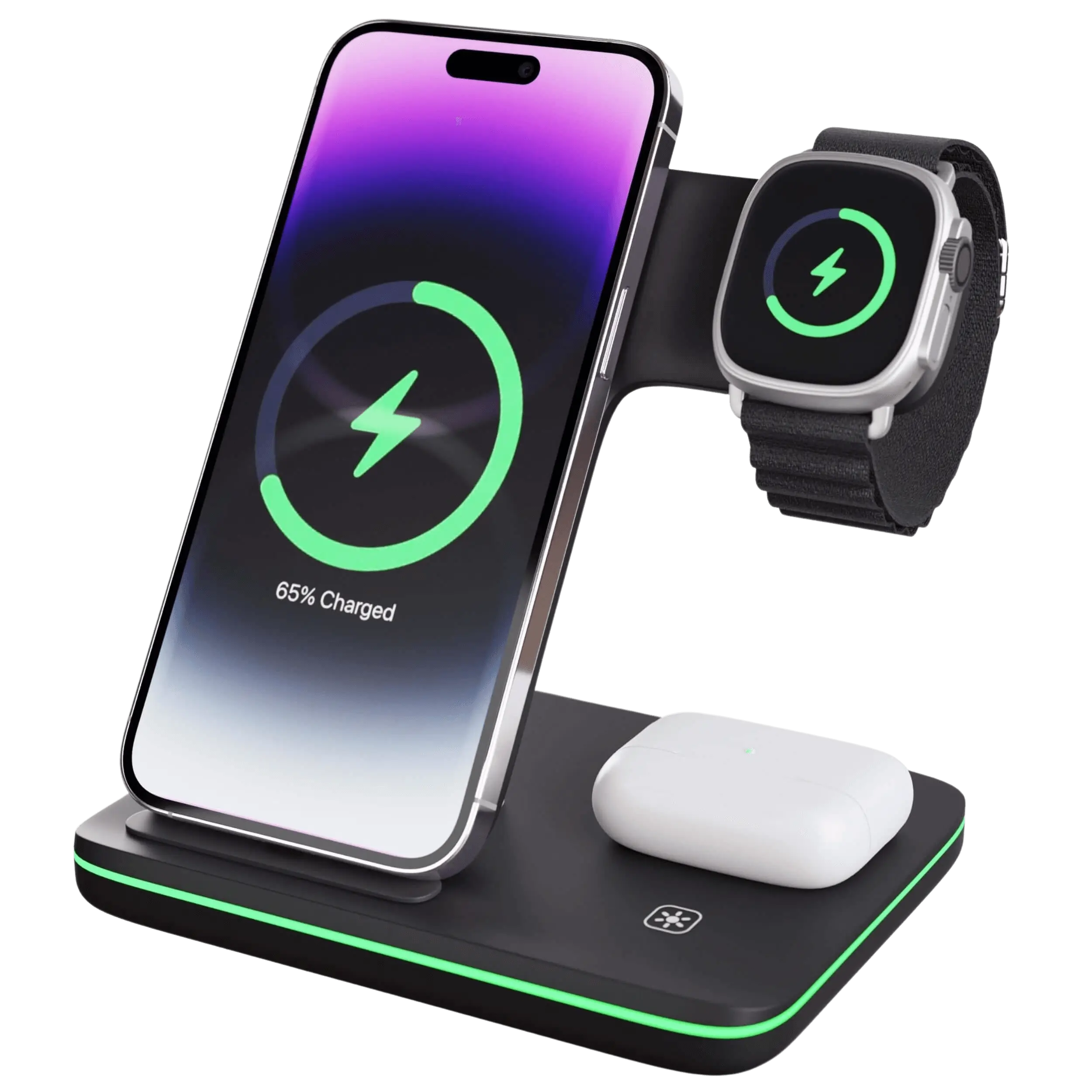 Bezdrátová nabíjecí stanice pro iPhone a Apple Watch