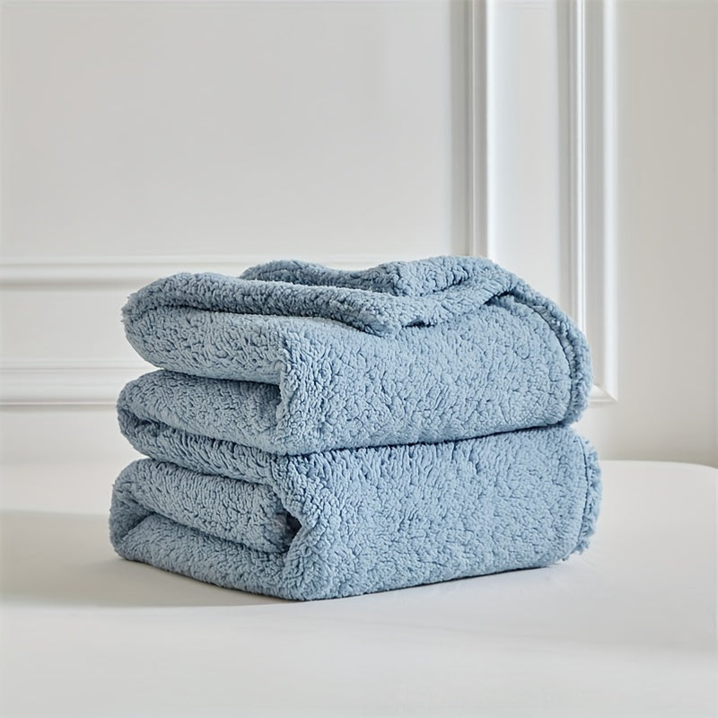 CozyCloud - Ultra-Soft Sherpa Fleece Blanket, Reversible & Machine Washable