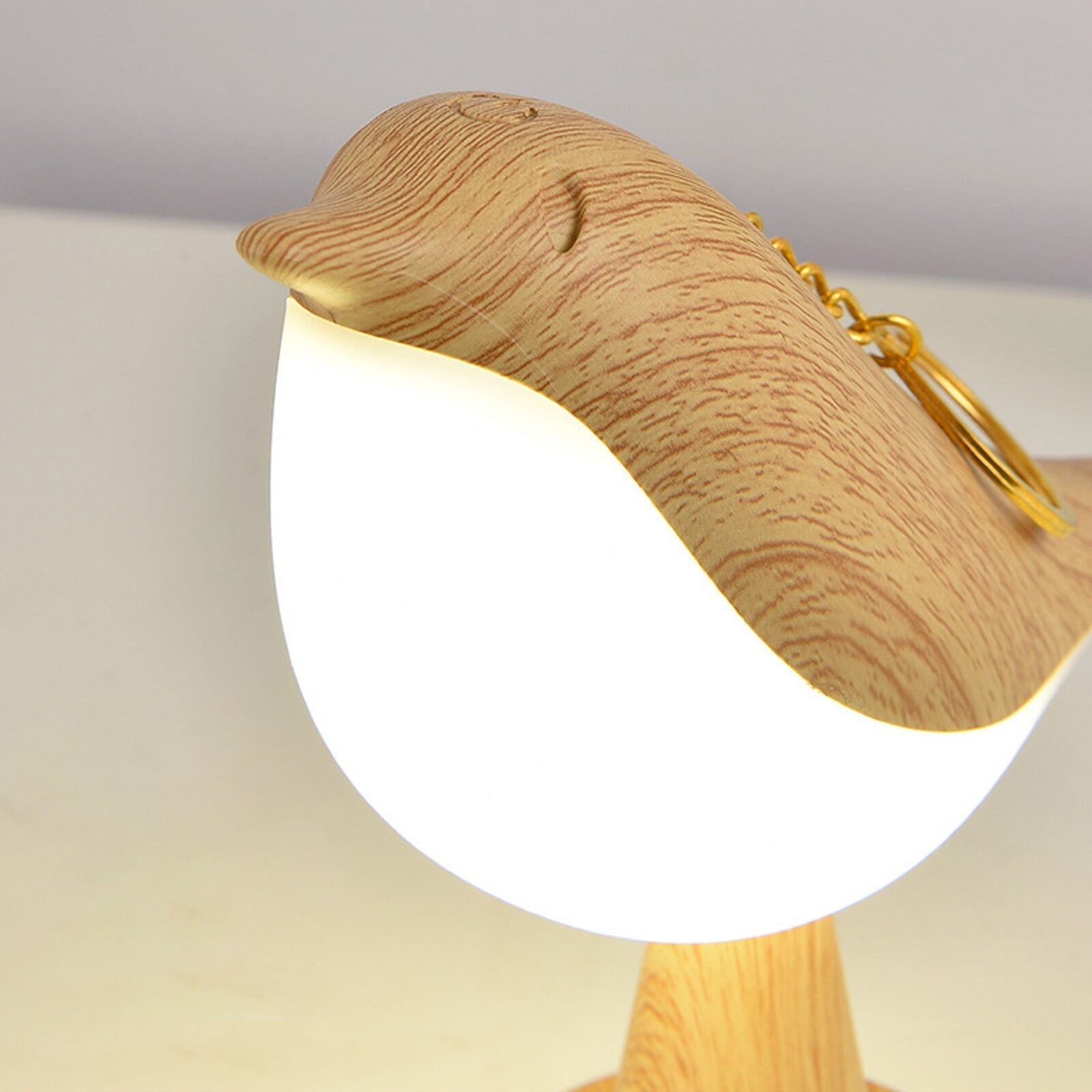 Bordlampe fugleform træeffekt LED