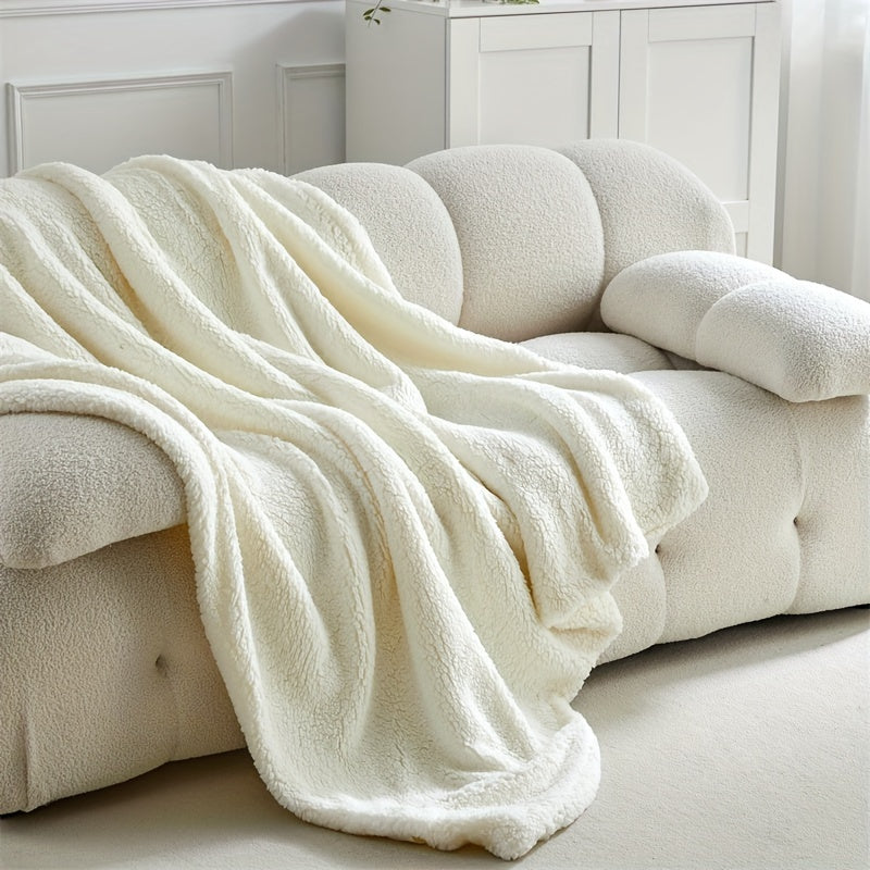 CozyCloud - Ultra-Soft Sherpa Fleece Blanket, Reversible & Machine Washable