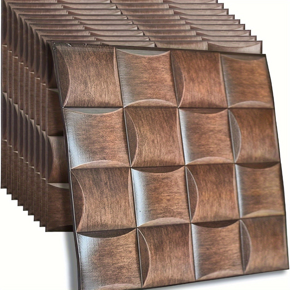 3D Wall Panels Wood Texture Peel and Stick Waterproof Decor