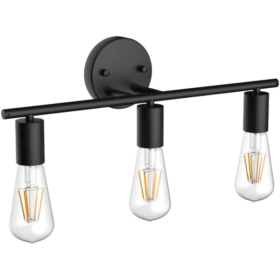 Luminous Trifecta: Modern 3-Arm Industrial-Style LED Wall Light for Kitchen & Living Room