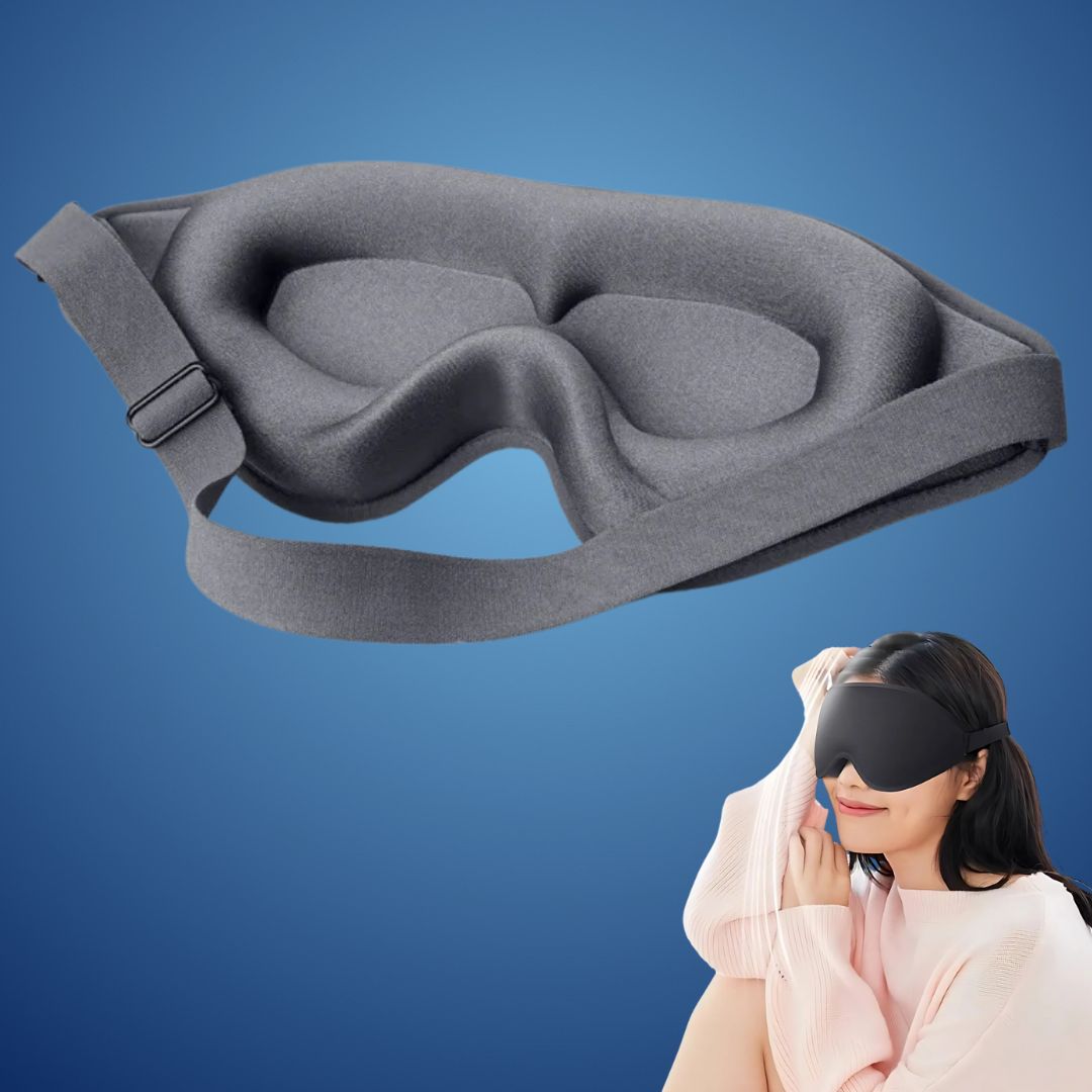Sovemaske 3D Øjendække til Lysblokering