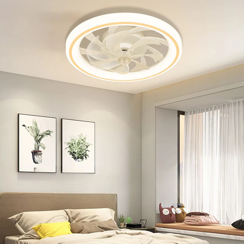 BreezeLight - Smart Ceiling Fan with Lights and Remote Control for Silent Comfort