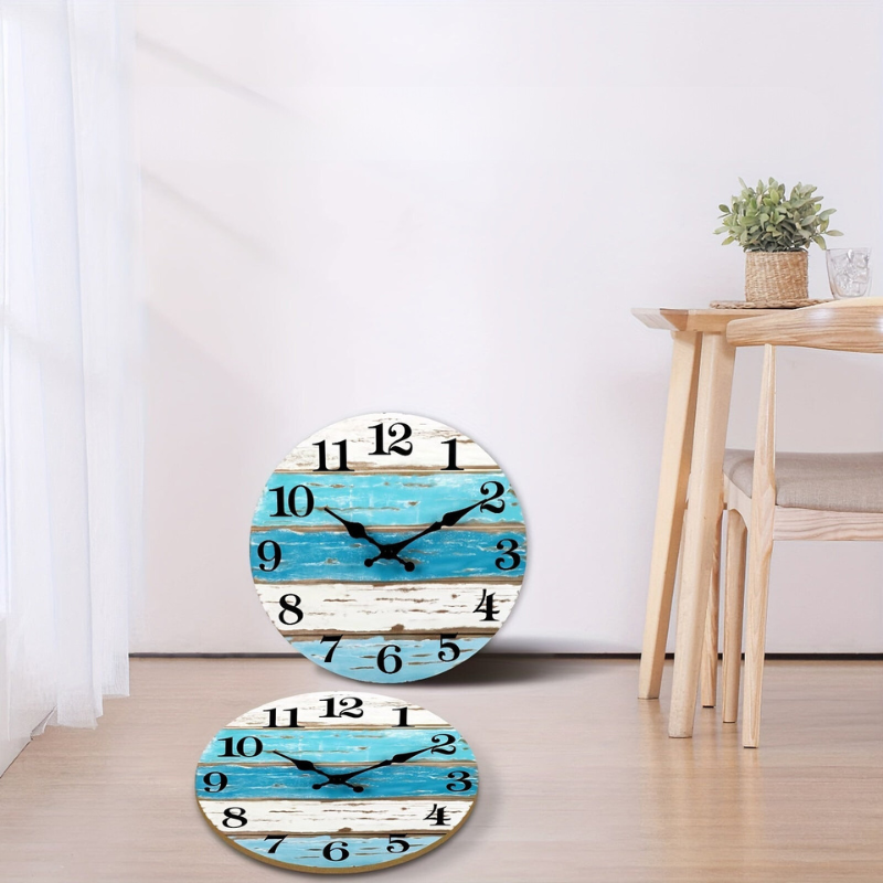 OceanTime - Silent Nautical Wall Clock for Indoor and Outdoor Use